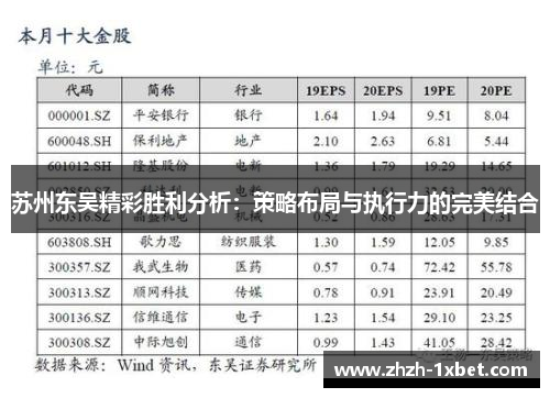 苏州东吴精彩胜利分析：策略布局与执行力的完美结合