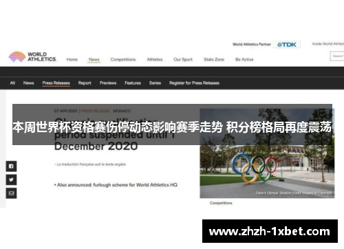 本周世界杯资格赛伤停动态影响赛季走势 积分榜格局再度震荡